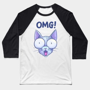 OMG Cat Baseball T-Shirt